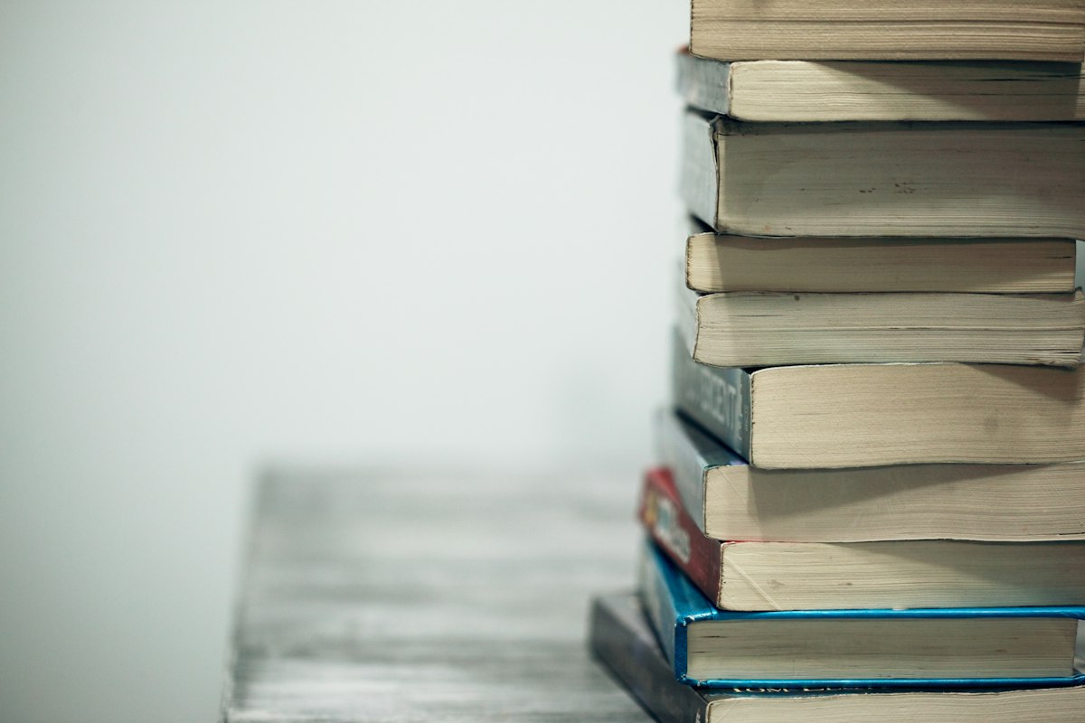 Open book with light
